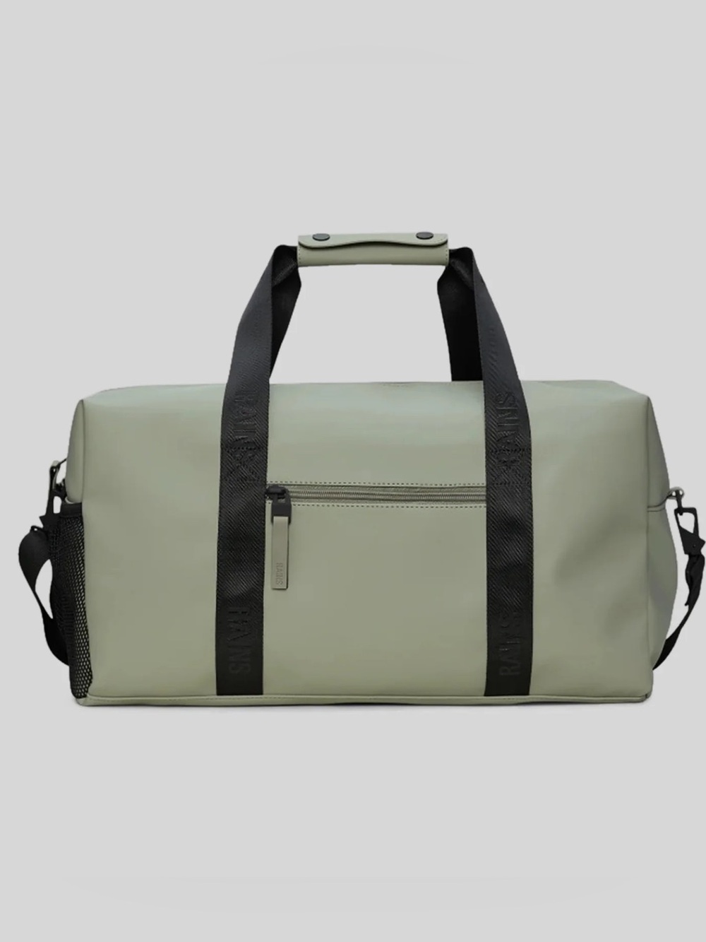 New without tags Rains Sage Green Travel Gym Duffel Bag